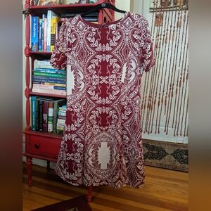 Moon Paisley Fitted Mini Dress